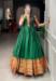 Picture of Stunning Cotton Dark Green Readymade Gown