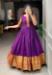 Picture of Good Looking Cotton Dark Orchid Readymade Gown