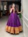Picture of Good Looking Cotton Dark Orchid Readymade Gown