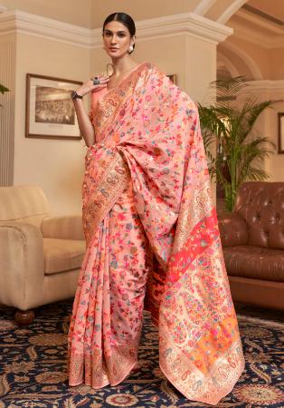 Picture of Sightly Georgette Light Pink Saree