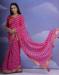 Picture of Statuesque Georgette Hot Pink Saree