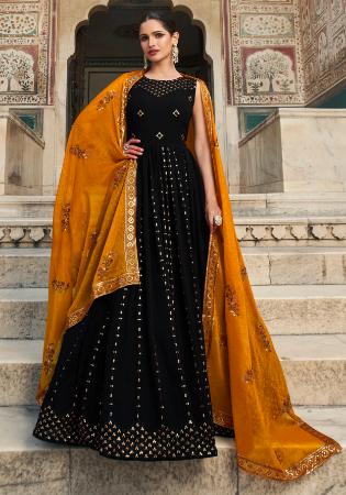 Picture of Magnificent Georgette Black Party Wear Gown