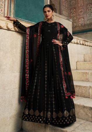 Picture of Alluring Georgette Black Party Wear Gown
