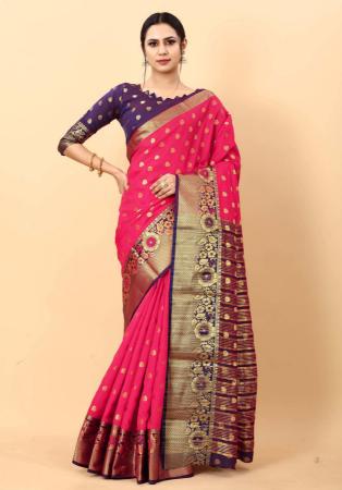 Picture of Gorgeous Silk Pink Saree