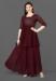 Picture of Appealing Georgette Maroon Readymade Gown