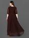 Picture of Superb Georgette Dark Olive Green Readymade Gown