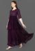 Picture of Sublime Georgette Dark Magenta Readymade Gown