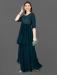 Picture of Resplendent Georgette Navy Blue Readymade Gown