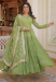 Picture of Comely Georgette Dark Khaki Readymade Gown