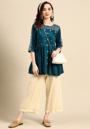 Picture of Taking Rayon Midnight Blue Kurtis & Tunic