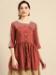 Picture of Good Looking Rayon Indian Red Kurtis & Tunic