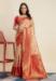 Picture of Good Looking Silk Pale Golden Rod Saree