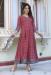 Picture of Beautiful Satin Maroon Readymade Gown