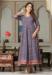 Picture of Fascinating Satin Dark Slate Blue Readymade Gown