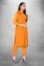 Picture of Georgette Dark Orange Straight Cut Salwar Kameez