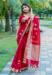 Picture of Fascinating Linen Maroon Saree