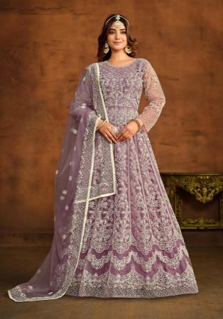 Picture of Fascinating Net Violet Party Wear Gown