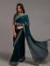 Picture of Gorgeous Chiffon Navy Blue Saree