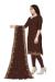 Picture of Lovely Georgette Brown Straight Cut Salwar Kameez