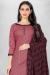Picture of Well Formed Cotton Rosy Brown Straight Cut Salwar Kameez
