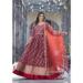 Picture of Georgette & Silk Pale Violet Red Readymade Gown