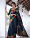 Picture of Amazing Silk Black Saree