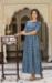 Picture of Sublime Cotton Steel Blue Readymade Gown