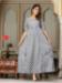 Picture of Well Formed Cotton Silver Readymade Gown