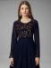 Picture of Exquisite Georgette Midnight Blue Readymade Gown