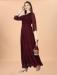 Picture of Good Looking Georgette Maroon Readymade Gown