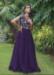 Picture of Well Formed Georgette Purple Readymade Gown