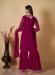 Picture of Georgette Medium Violet Red Readymade Salwar Kameez