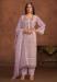 Picture of Classy Organza Violet Straight Cut Salwar Kameez