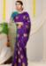 Picture of Comely Silk Purple Saree