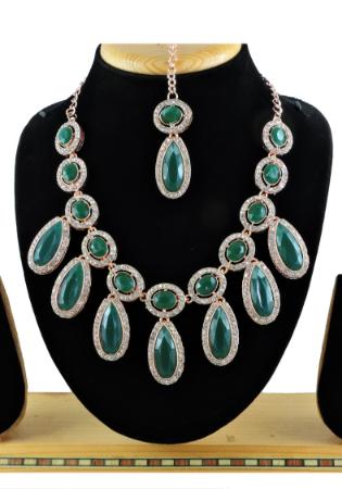 Picture of Ravishing Sea Green Necklace Set