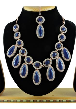 Picture of Splendid Midnight Blue Necklace Set