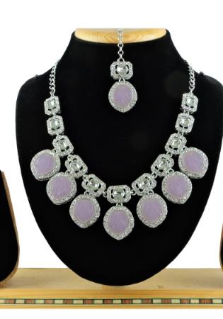 Picture of Classy Plum Necklace Set