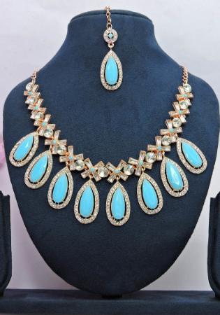 Picture of Bewitching Sky Blue Necklace Set