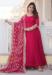 Picture of Elegant Georgette Light Coral Readymade Gown