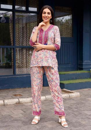 Picture of Magnificent Rayon Pink Readymade Salwar Kameez