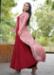 Picture of Pretty Rayon Fire Brick Readymade Gown