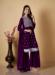 Picture of Well Formed Georgette Purple Readymade Salwar Kameez