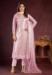 Picture of Alluring Net Thistle Straight Cut Salwar Kameez