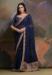 Picture of Excellent Georgette Navy Blue Saree