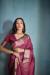 Picture of Fine Silk Pale Violet Red Saree