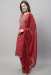Picture of Amazing Cotton Maroon Readymade Salwar Kameez