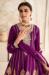 Picture of Ravishing Silk Purple Straight Cut Salwar Kameez