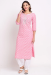 Picture of Superb Cotton Light Pink Readymade Salwar Kameez