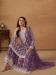 Picture of Comely Georgette Purple Straight Cut Salwar Kameez