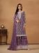 Picture of Comely Georgette Purple Straight Cut Salwar Kameez
